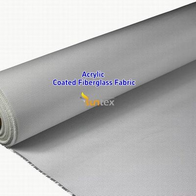 Acrylic Coated Fire Resistant Fiberglass Fabric with 550 Degree C Temperature Resistance for Easy Sewing and Cutting