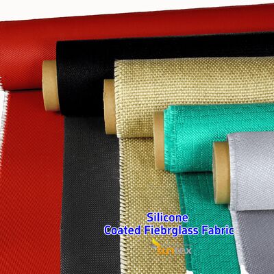 Υψηλής αντοχής σε θερμοκρασίες, ανθεκτικό στη φωτιά, ανθεκτικό στη δάκρυα, υφάσματα από γυαλωσίνες, επικαλυμμένα με σιλικόνη, για βιομηχανικές εφαρμογές