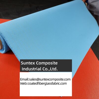 Fire Retardant Silicone Coated Fiberglass Fabric with Customizable Color and Temperature Resistance -50°C to 550°C