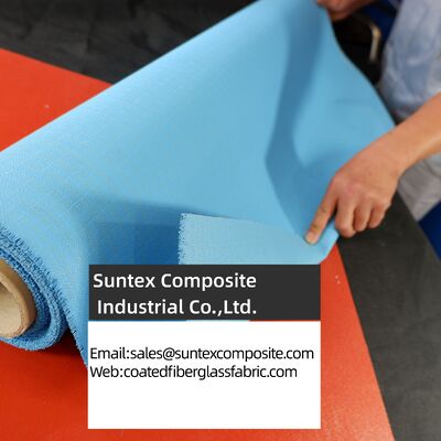 Fire Retardant Silicone Coated Fiberglass Fabric with Customizable Color and Temperature Resistance -50°C to 550°C
