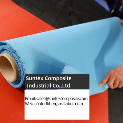 Heat Resistant Silicone Coated Fiberglass Fabric with 4H Satin Weave and 550°C Temperature Resistance