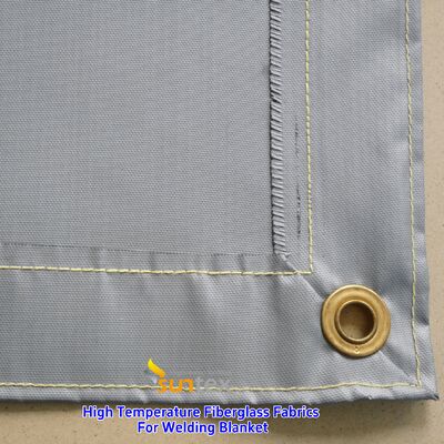 550°C Heat Resistant Acrylic Coated Fiberglass Welding Blanket Fire Blanket with Customizable Size