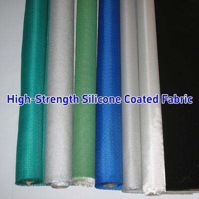 Multiple Colors Customized Smoke Blocking Fireproof Silicone Coated Fiberglass Fabric for Heat Resistant Insulation