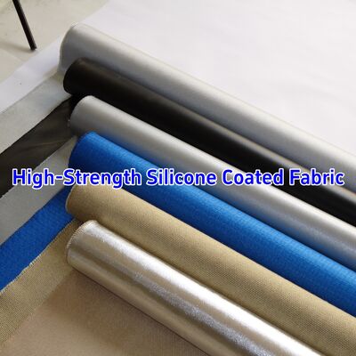 590 g/sqm 0.45 mm Thickness Silicone Coated Fiberglass Fabric With -50℃ to 550℃ Standing Temperature