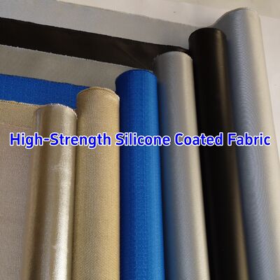 590 g/sqm Weight 0.45 mm Thickness 1.5 meter Width Silicone Coated Fiberglass Fabric Fire Barrier Fabric