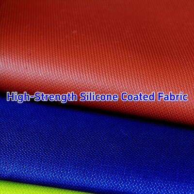590 g/sqm Weight 0.45 mm Thickness 1.5 meter Width Silicone Coated Fiberglass Fabric Fire Barrier Fabric