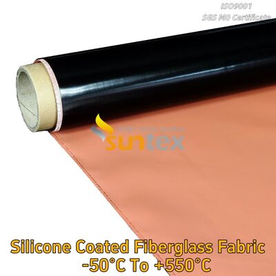 Suntex Heat Resistant C-Glass Fire Retardant Silicone Coated Silicone Rubber Coated Fiberglass Sheet/Fabric/Cloth
