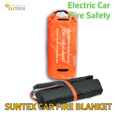 Customizable Extra Large 10*10m Silicone Fire Blanket 550℃ New Energy Electric Vehicles Car Fire