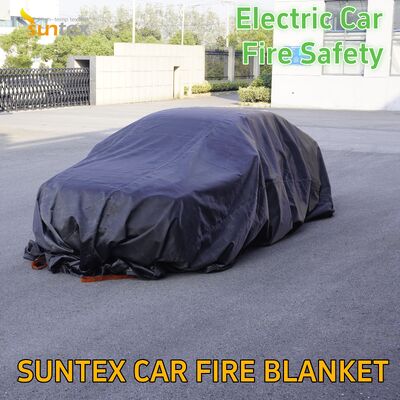 Ρολό πυροσβεστικής κουβέρτας Suntex υψηλής ποιότητας μεγάλου ηλεκτρικού οχήματος EV από ανθεκτικό υαλοβάμβακα
