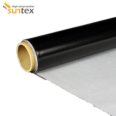 Black Silicone Fiberglass Fabric with One Side Coating