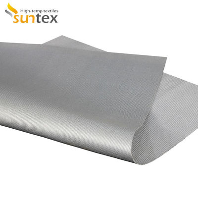 Double Sided Silicone Coated Fiberglass Fabric with 0.3 mm Thickness and 400 g/sqm Weight for High Temperature Insulation